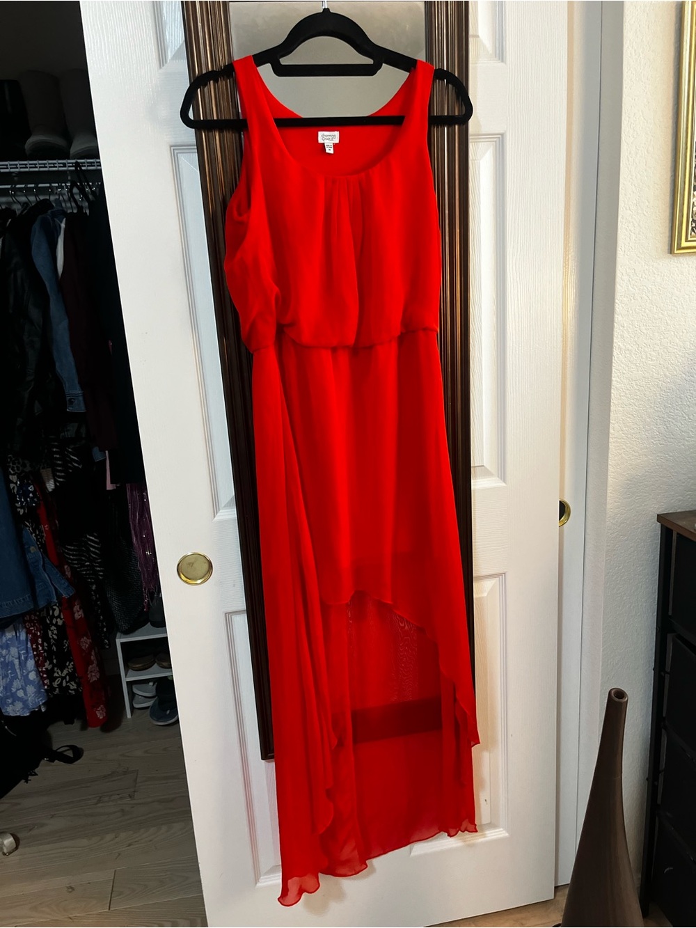 Charming Charlie red hi-lo dress